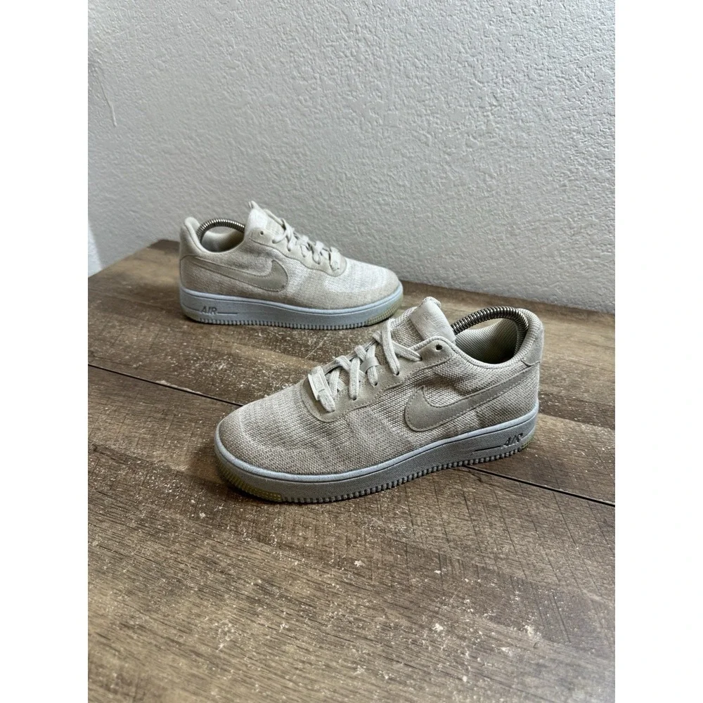 Nike‎ Air Force 1 Youth Size 6.5Y 8W Crater Flyknit Photon Dust DH3375-101 GS